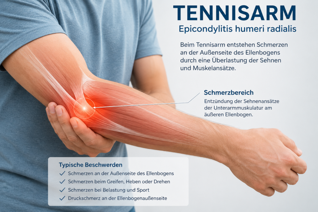Armschmerzen bei Tennisarm