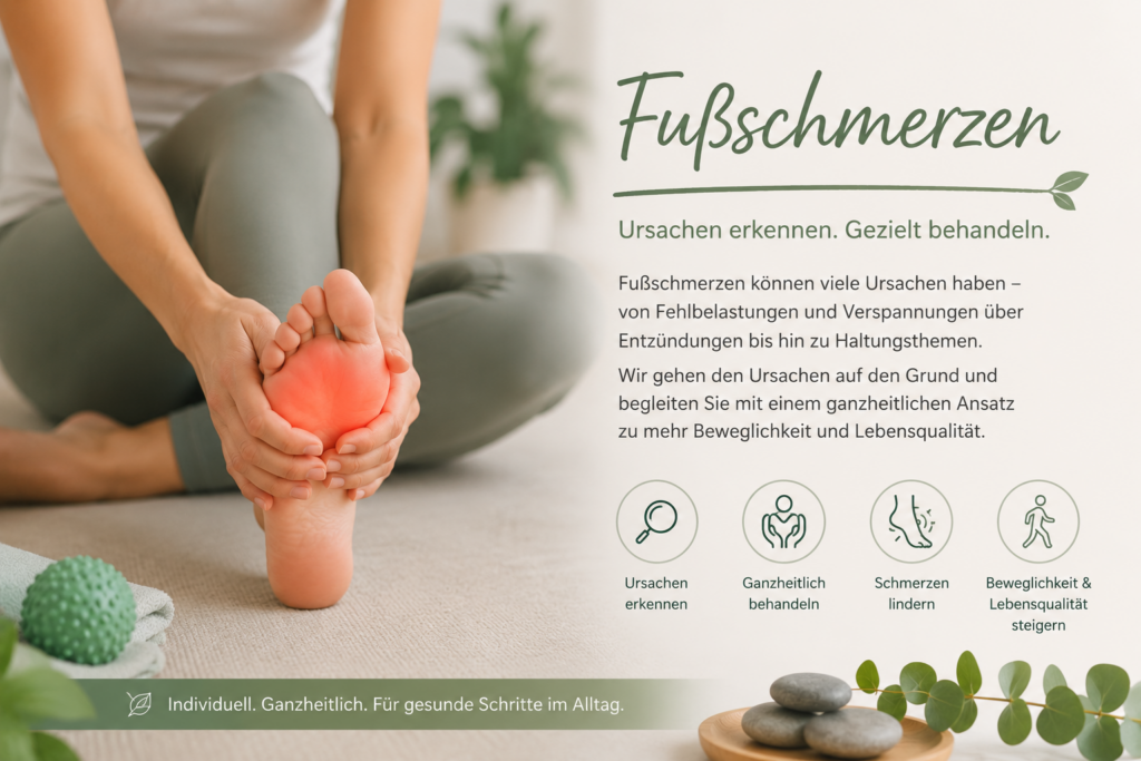 Frau mit Fußschmerzen