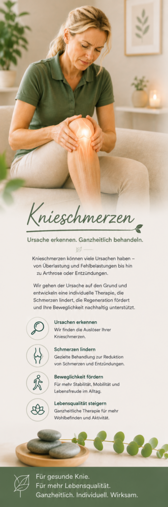 Frau mit Knieschmerzen